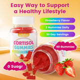 softbear Cortisol Supplements gummies on a wooden table