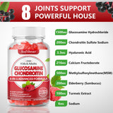 softbear Glucosamine Chondroitin Gummies bear-shaped gummy close-up