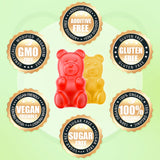 softbear Glucosamine Chondroitin Gummies displayed with fresh elderberries