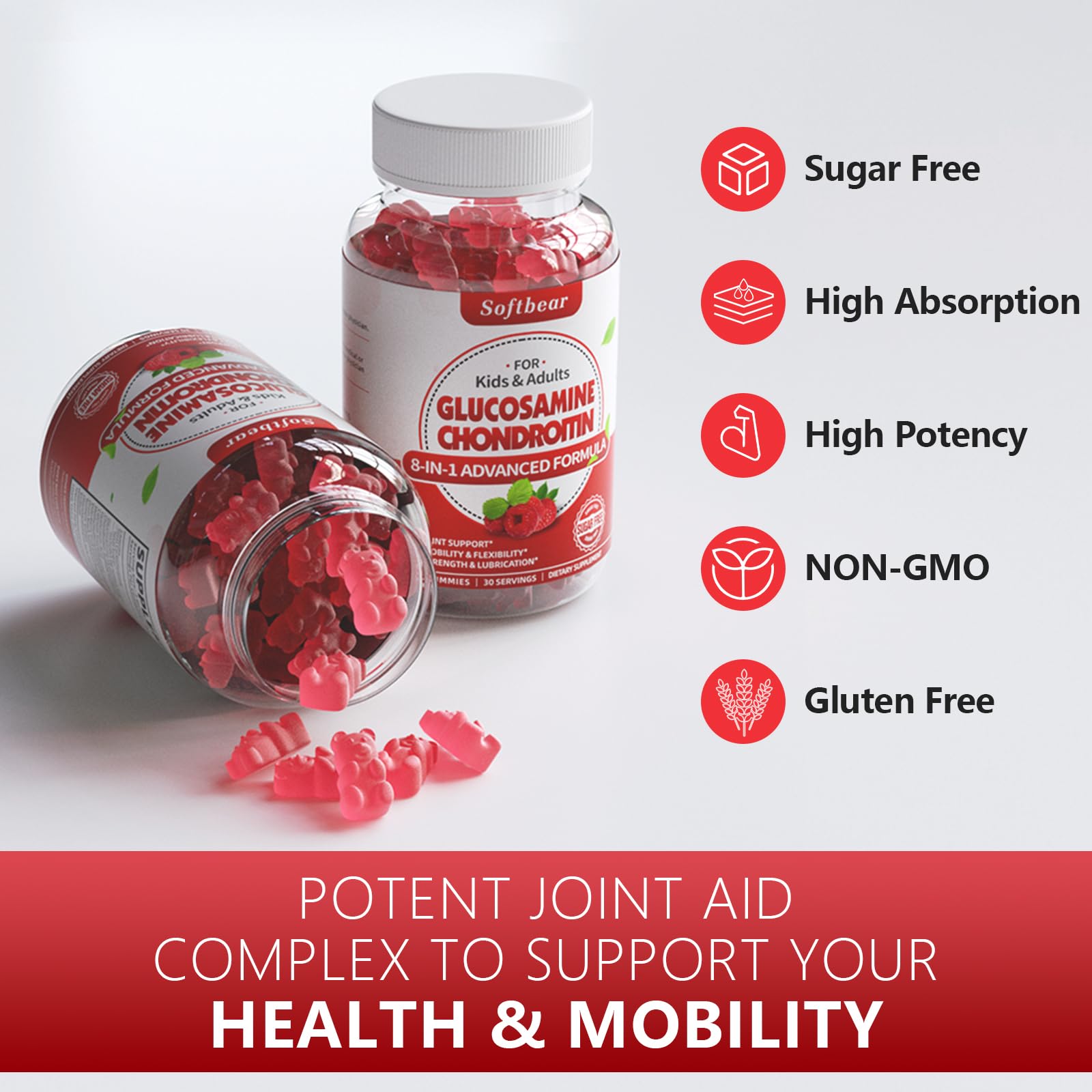 softbear Glucosamine Chondroitin Gummies nutritional information
