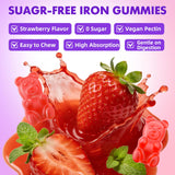 softbear Iron Gummies 65mg close-up of gummies