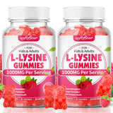 softbear L-Lysine Gummies 1000mg raspberry flavour front view