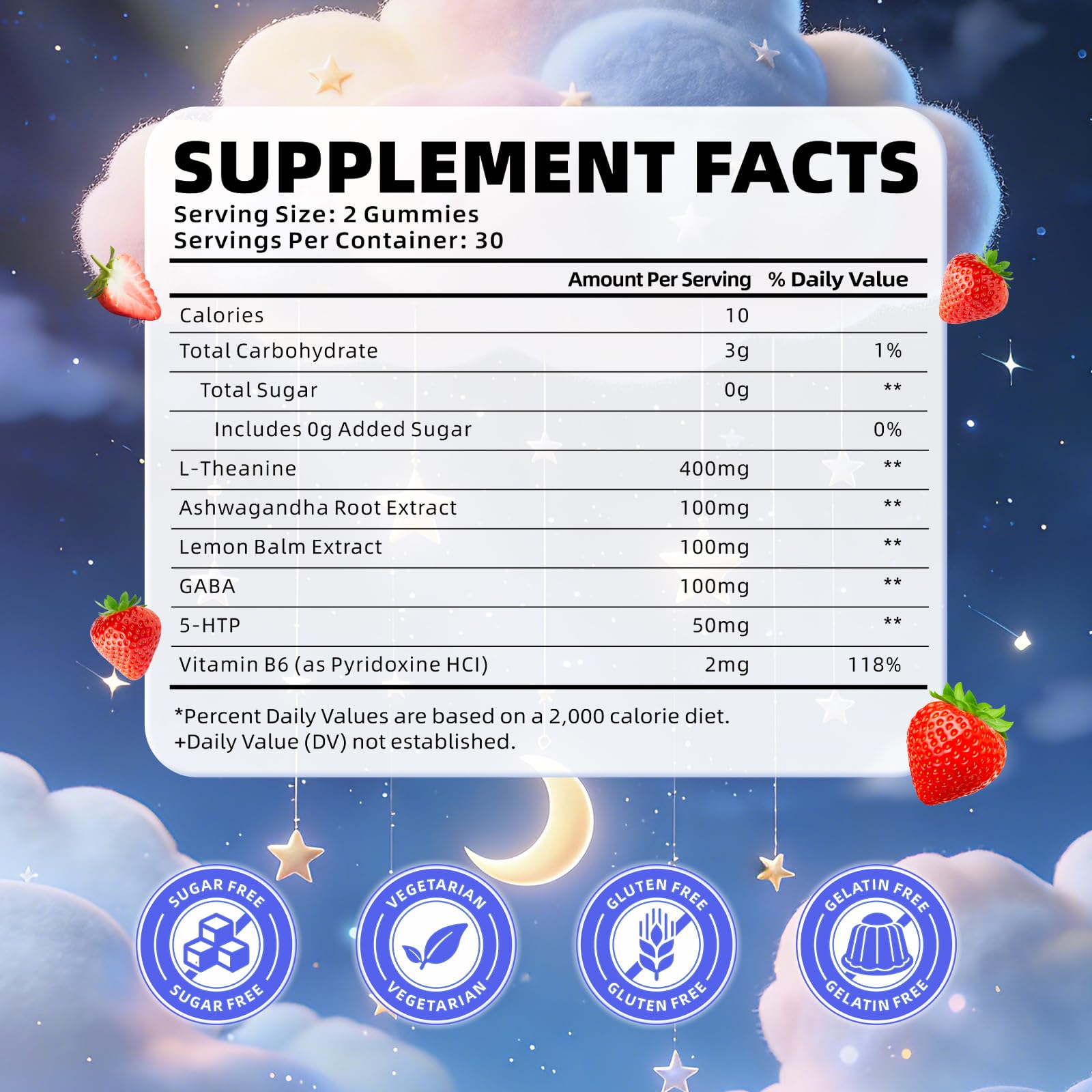 softbear L-Theanine Gummies 400mg side view