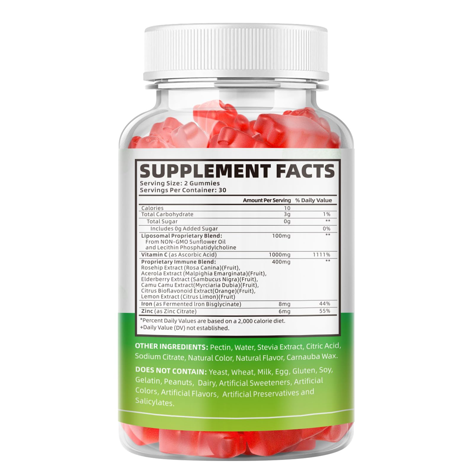 softbear Liposomal Vitamin C Gummies 1000mg in a hand