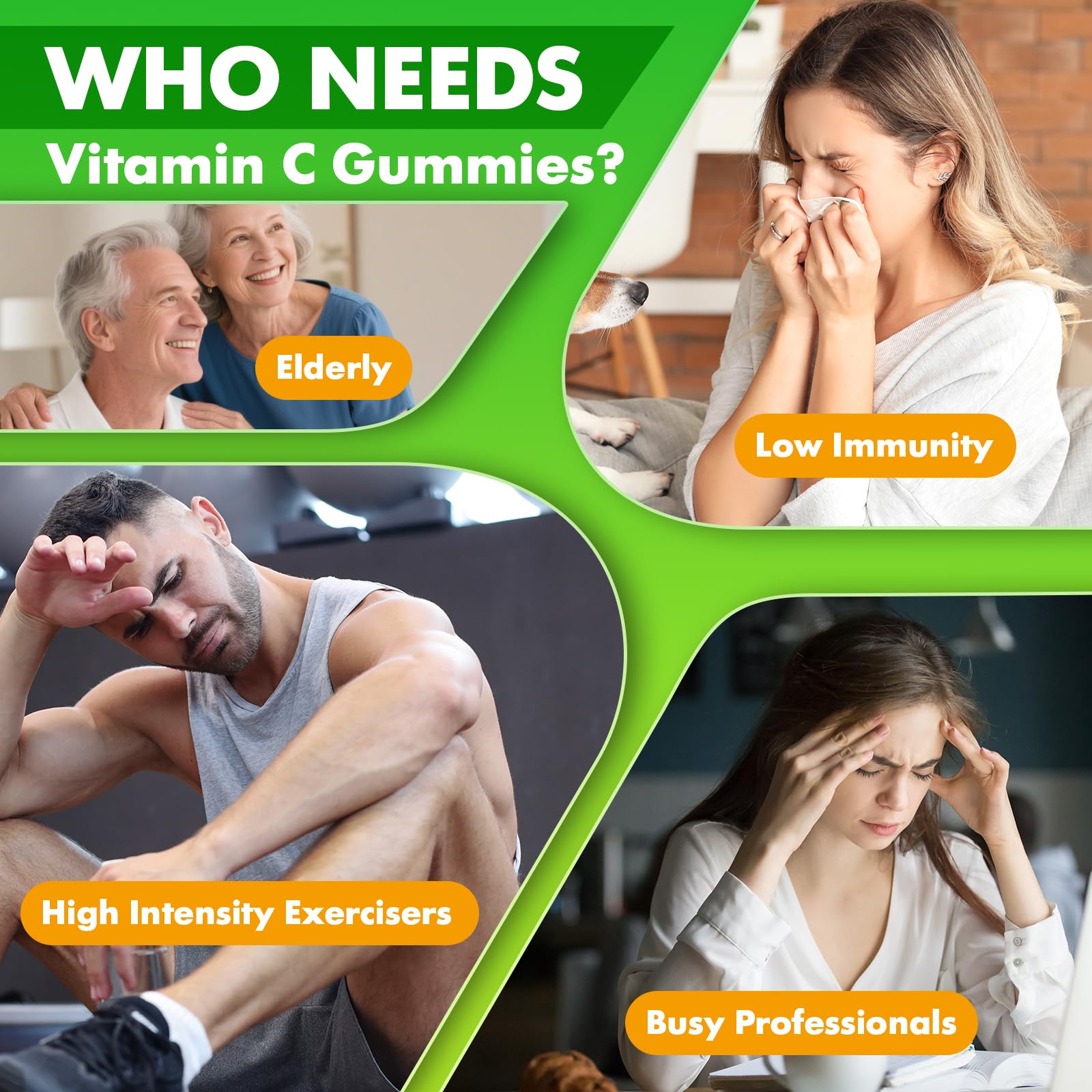 softbear Liposomal Vitamin C Gummies 1000mg with fresh strawberries
