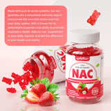 softbear NAC Gummies 1000mg strawberry flavour side view