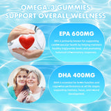 softbear Omega 3 Gummies 1200mg close-up of gummies