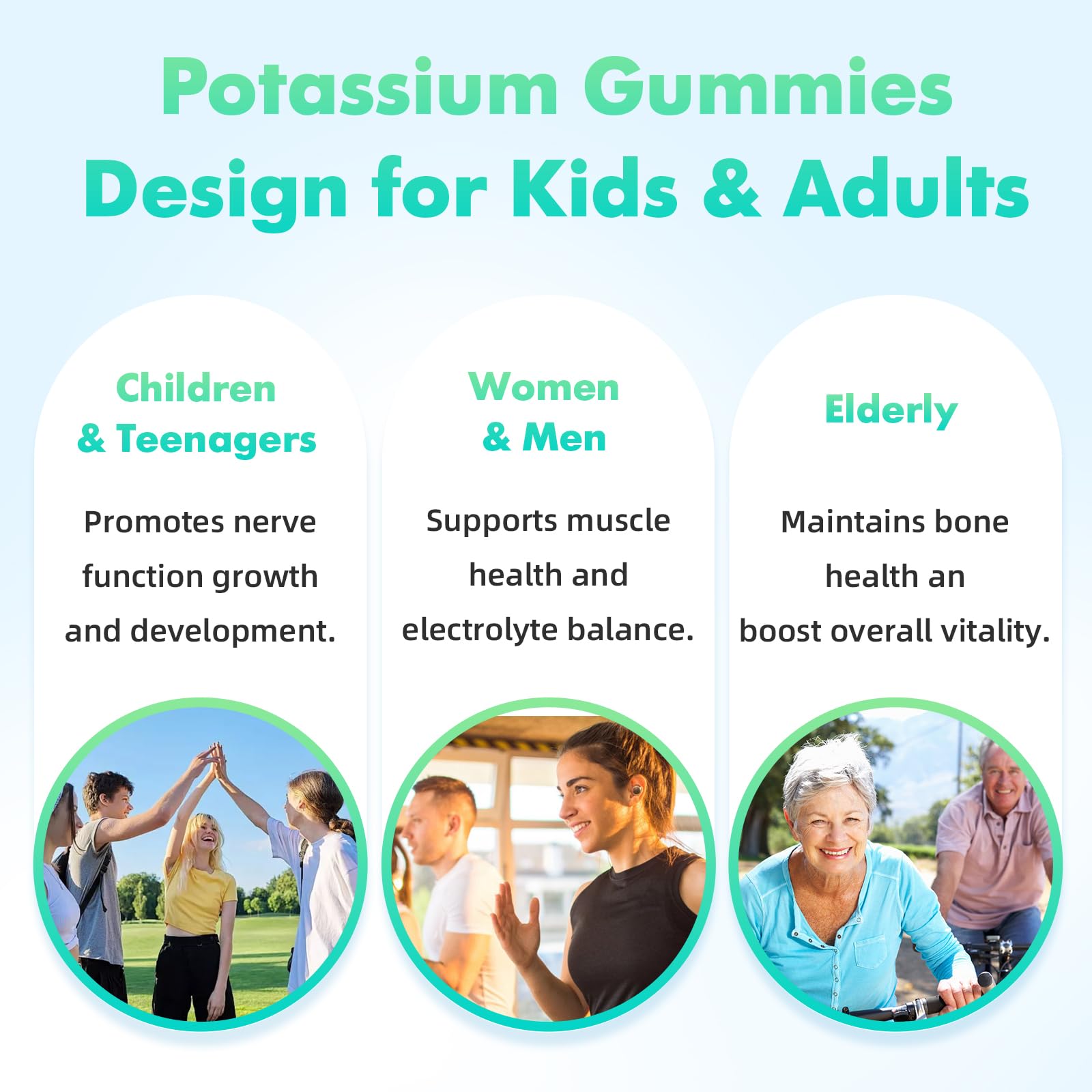 softbear Potassium Citrate Gummies 1000mg gummies on a table