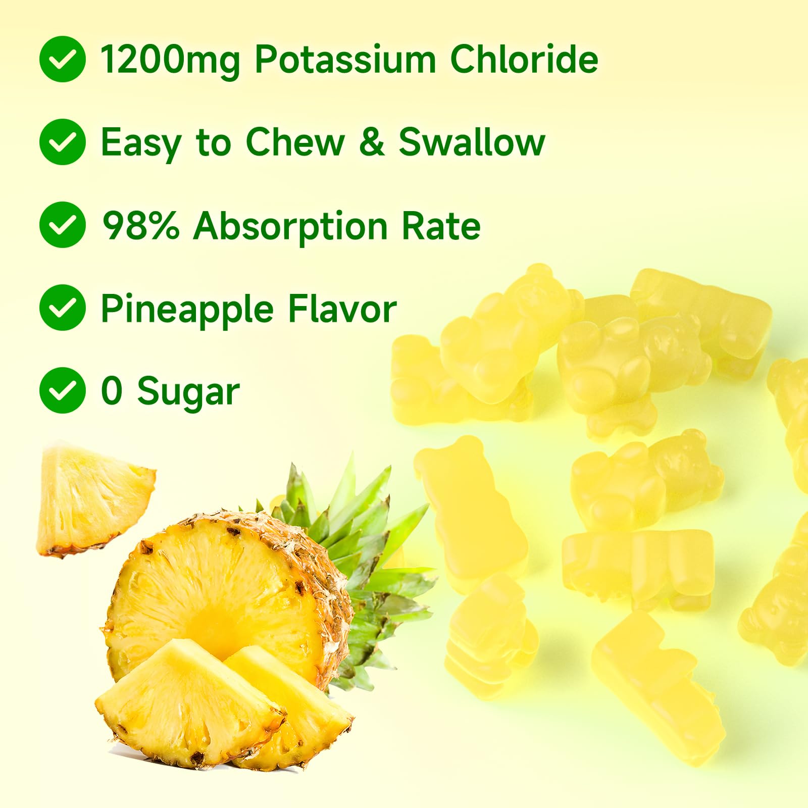 softbear Potassium Gummies with measuring spoon for dosage