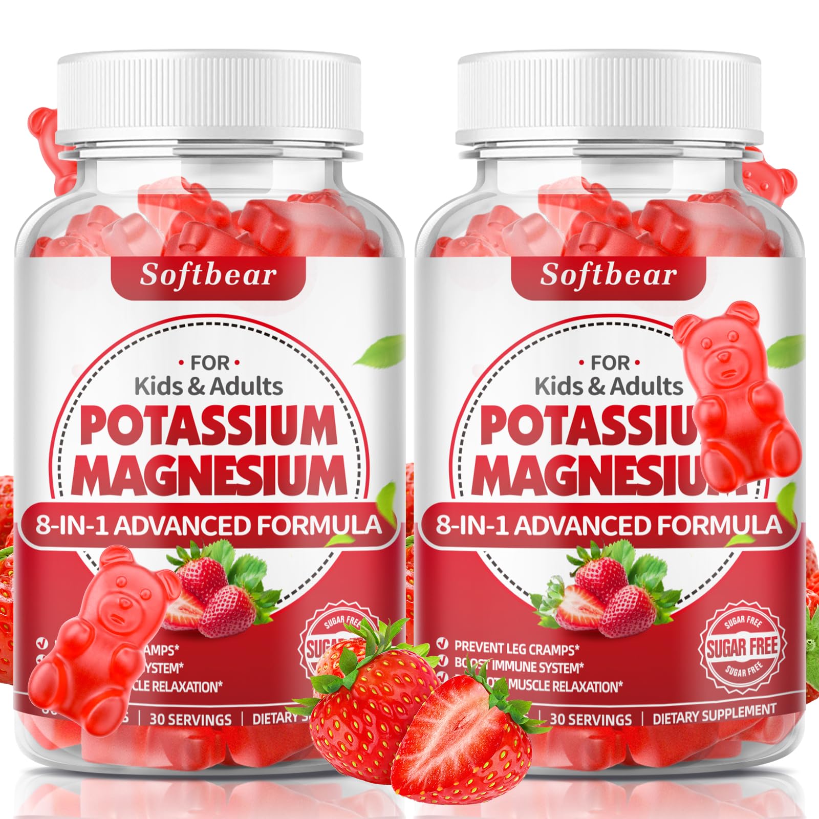 softbear Potassium Magnesium Gummies packaging details