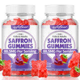 softbear Saffron Gummies front view with packaging
