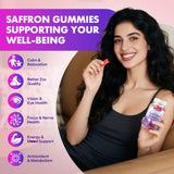 softbear Saffron Gummies side view of packaging