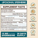 Sohahila Liposomal Spermidine Softgels bottle side view