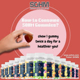 SOHM Vitamin C Gummies back view of bottle