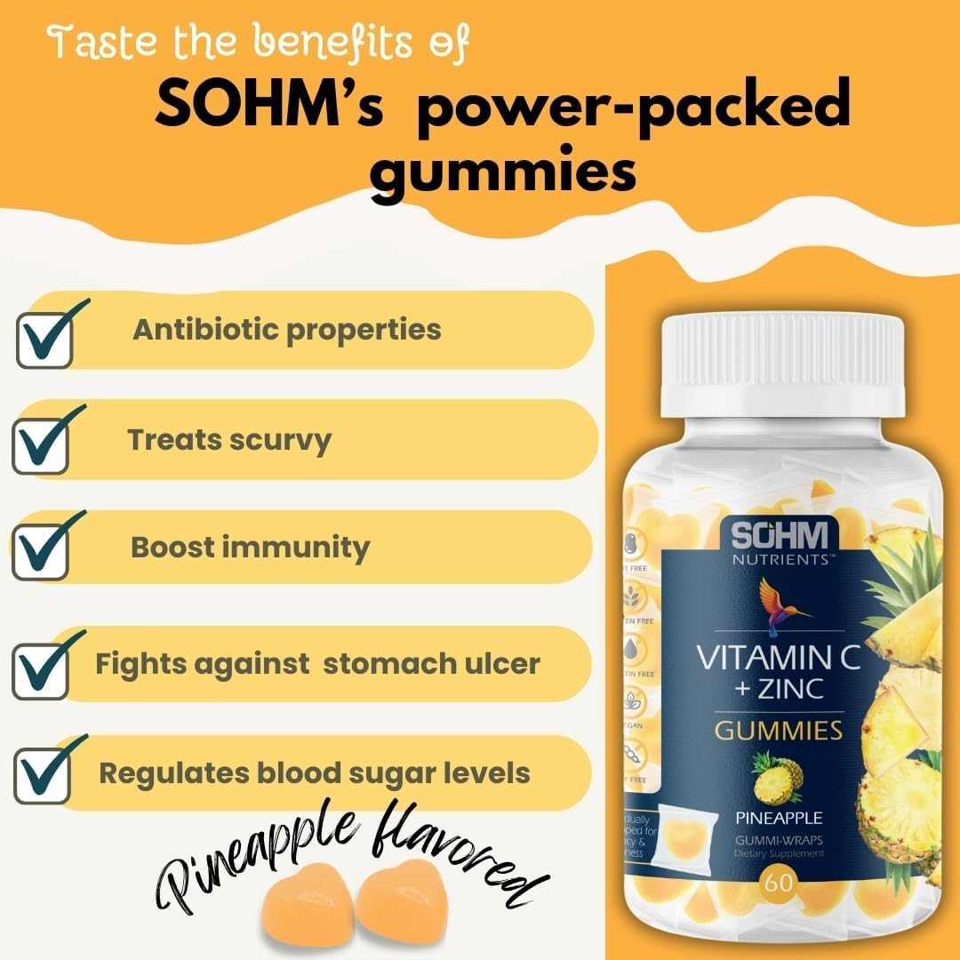 SOHM Vitamin C Gummies bottle with label