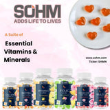 SOHM Vitamin C Gummies on a kitchen counter