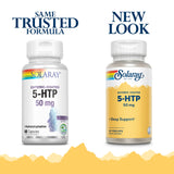 SOLARAY 5-HTP capsules showing enteric coating detail