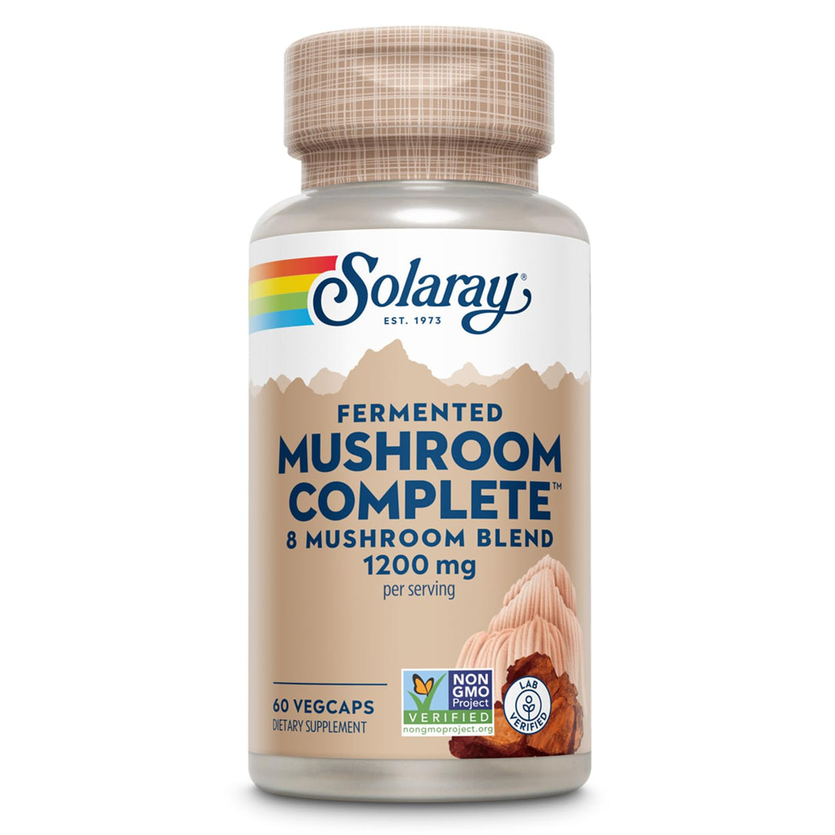 SOLARAY 8 Mushroom Complex Capsules front view