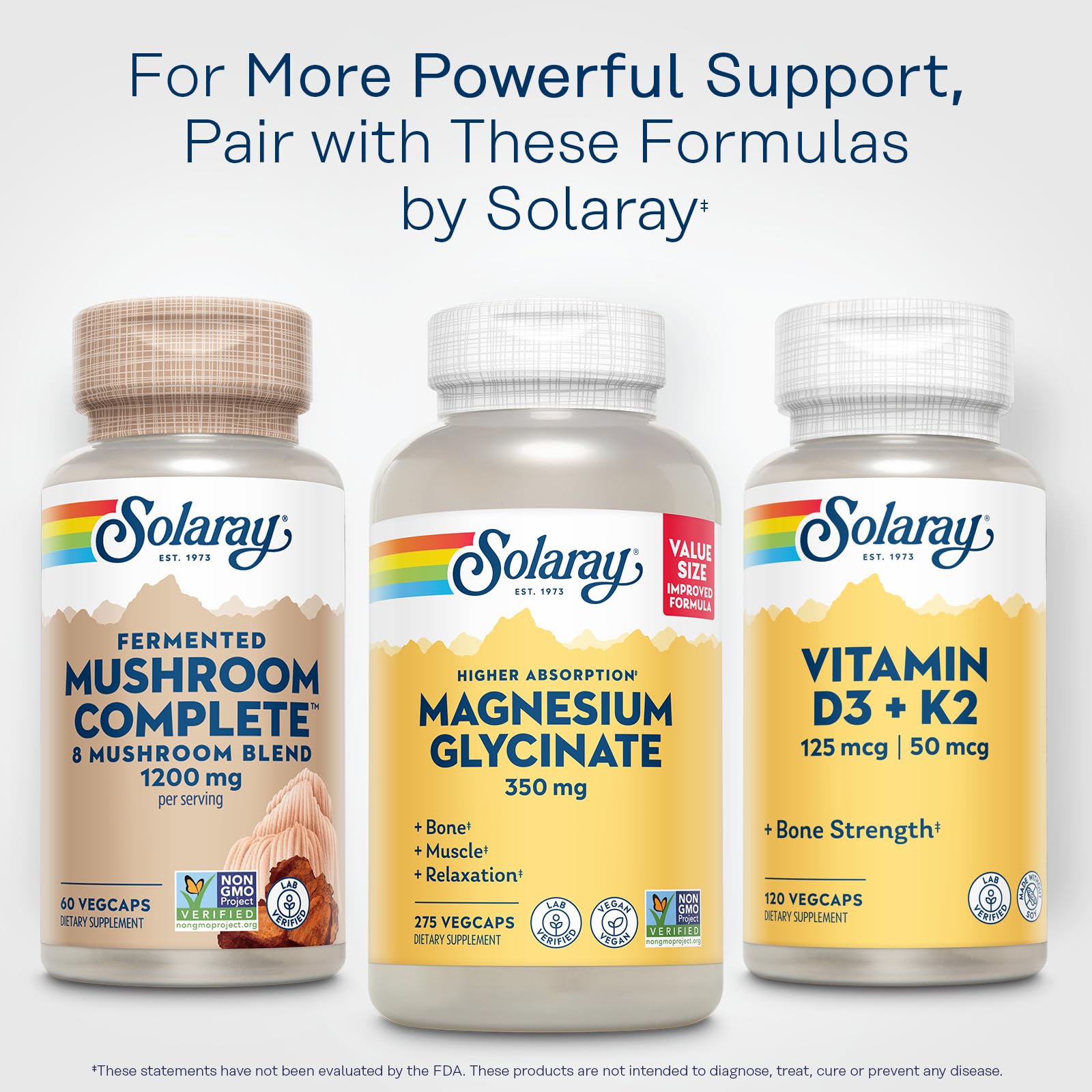 SOLARAY 8 Mushroom Complex Capsules ingredients list