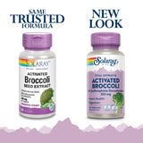 SOLARAY Activated Broccoli Seed Extract 35mg capsules side view