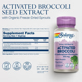 SOLARAY Activated Broccoli Seed Extract 35mg capsules with eco-friendly packaging