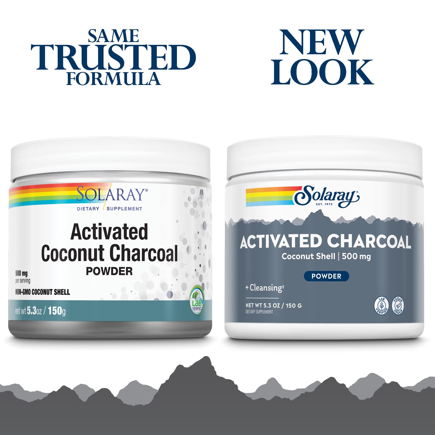 SOLARAY Activated Coconut Charcoal Powder 150g fine powder close-up