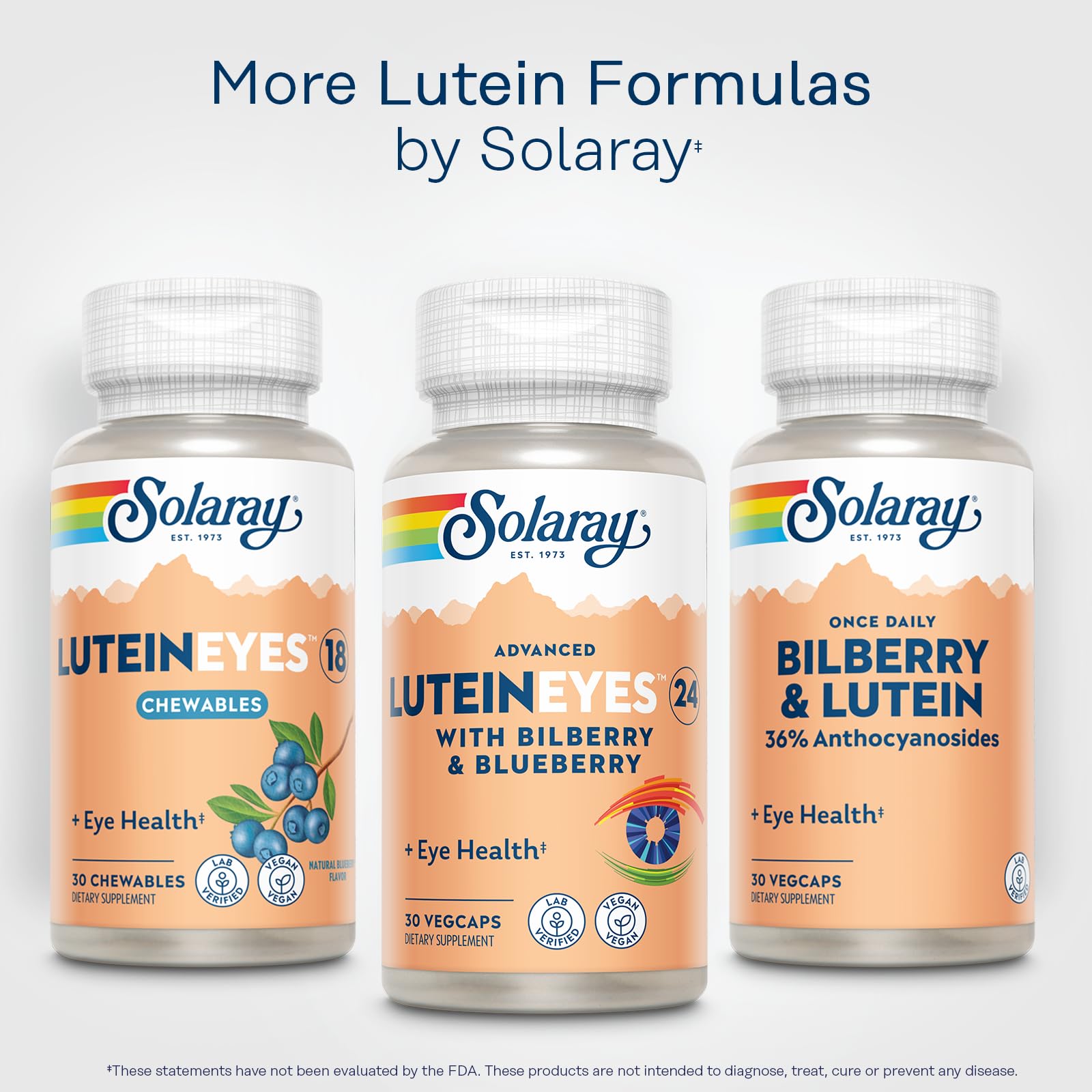 SOLARAY Advanced Lutein Eyes 24 Capsules ingredients list