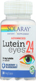 SOLARAY Advanced Lutein Eyes 24 Capsules with Bilberry Extract