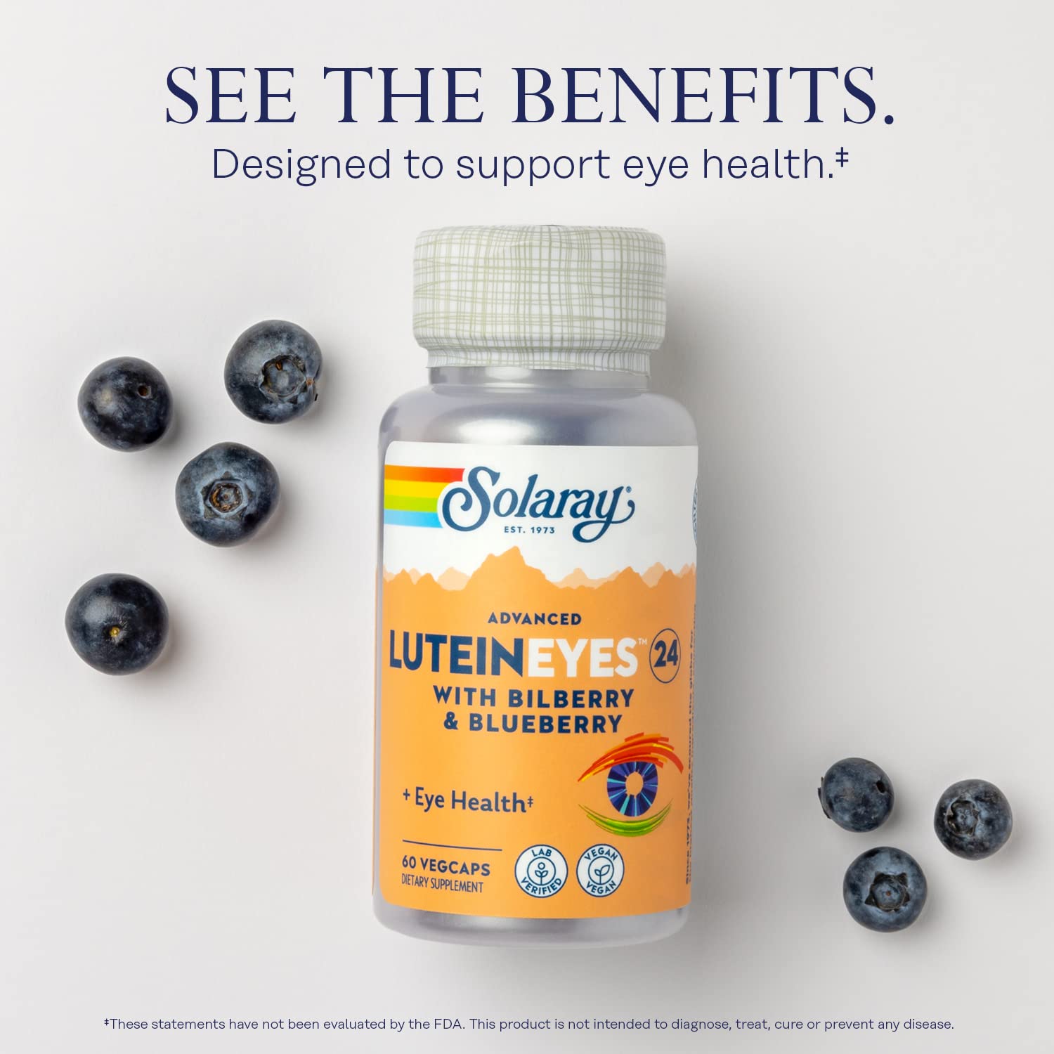 SOLARAY Advanced Lutein Eyes 24 ingredients list