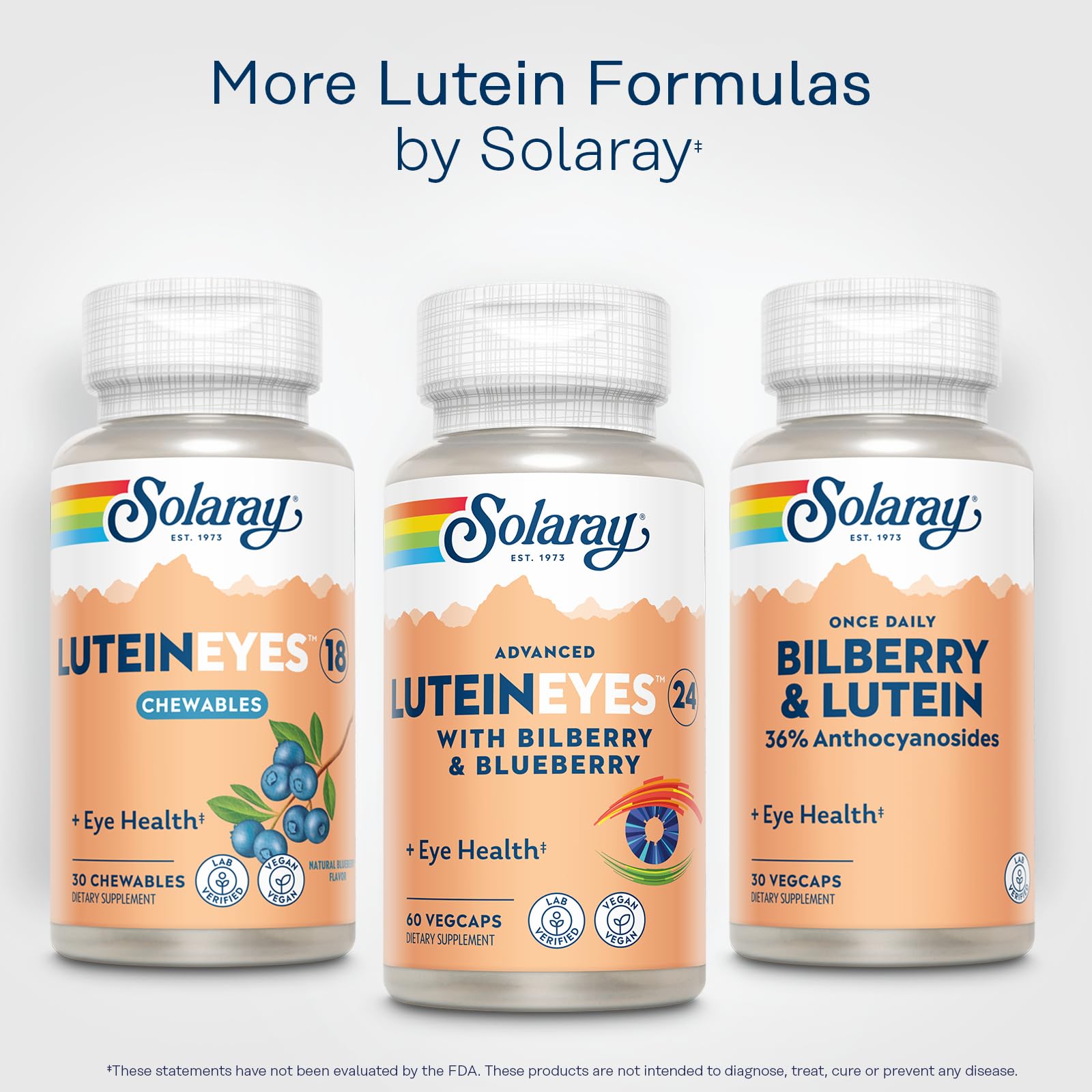 SOLARAY Advanced Lutein Eyes 24 lifestyle scene with greenery