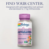 SOLARAY Ashwagandha Capsules 470mg bottle with label