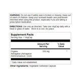 SOLARAY Astragalus Root Supplement 550mg VegCaps bottle with label