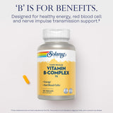 SOLARAY B-Complex Capsules bottle top view