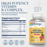 SOLARAY B-Complex Chewables 60 Count bottle side view