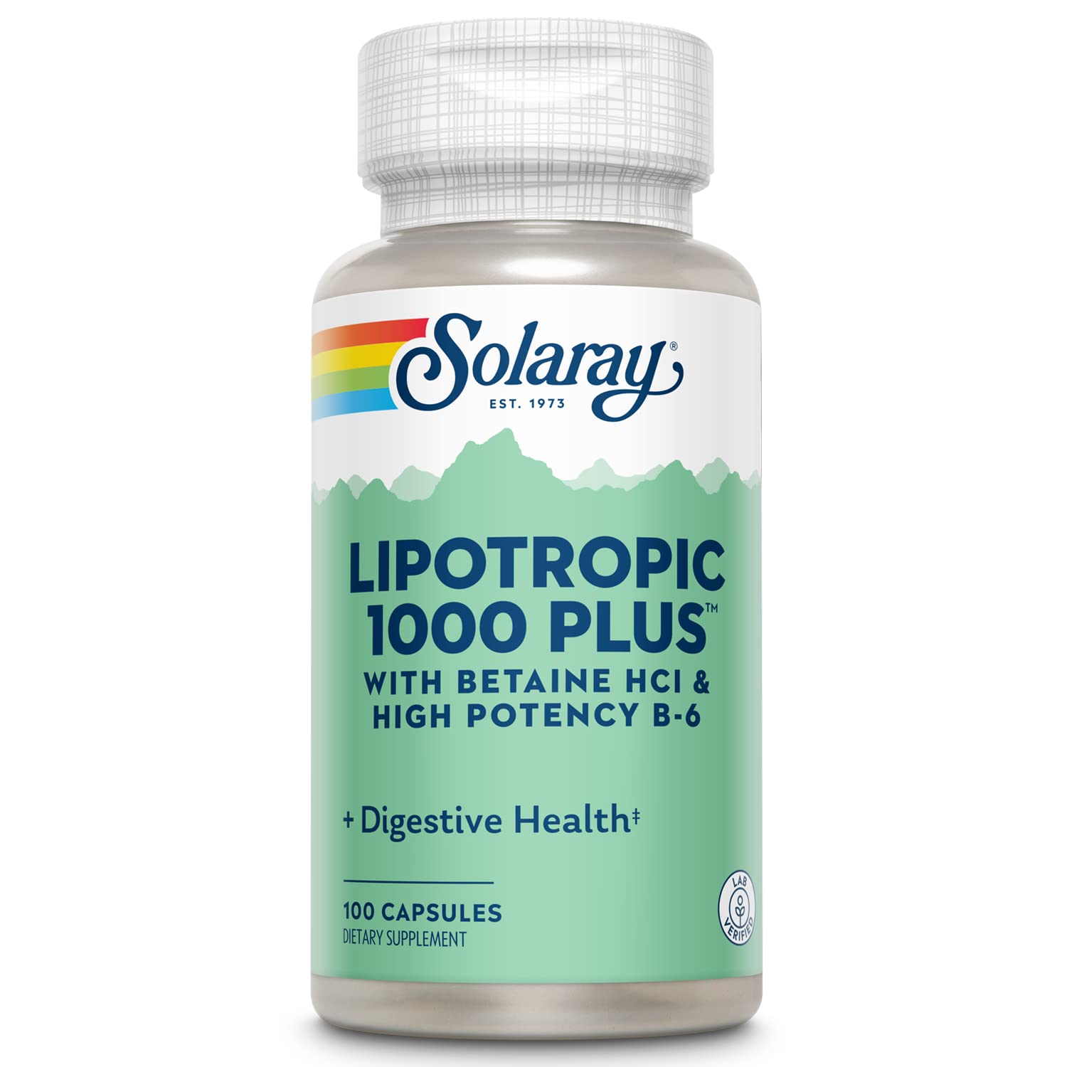 SOLARAY B-Complex Lipotropic Complex 100g capsule bottle front view