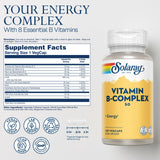 SOLARAY B-Complex Vitamins 50mg side view showing label