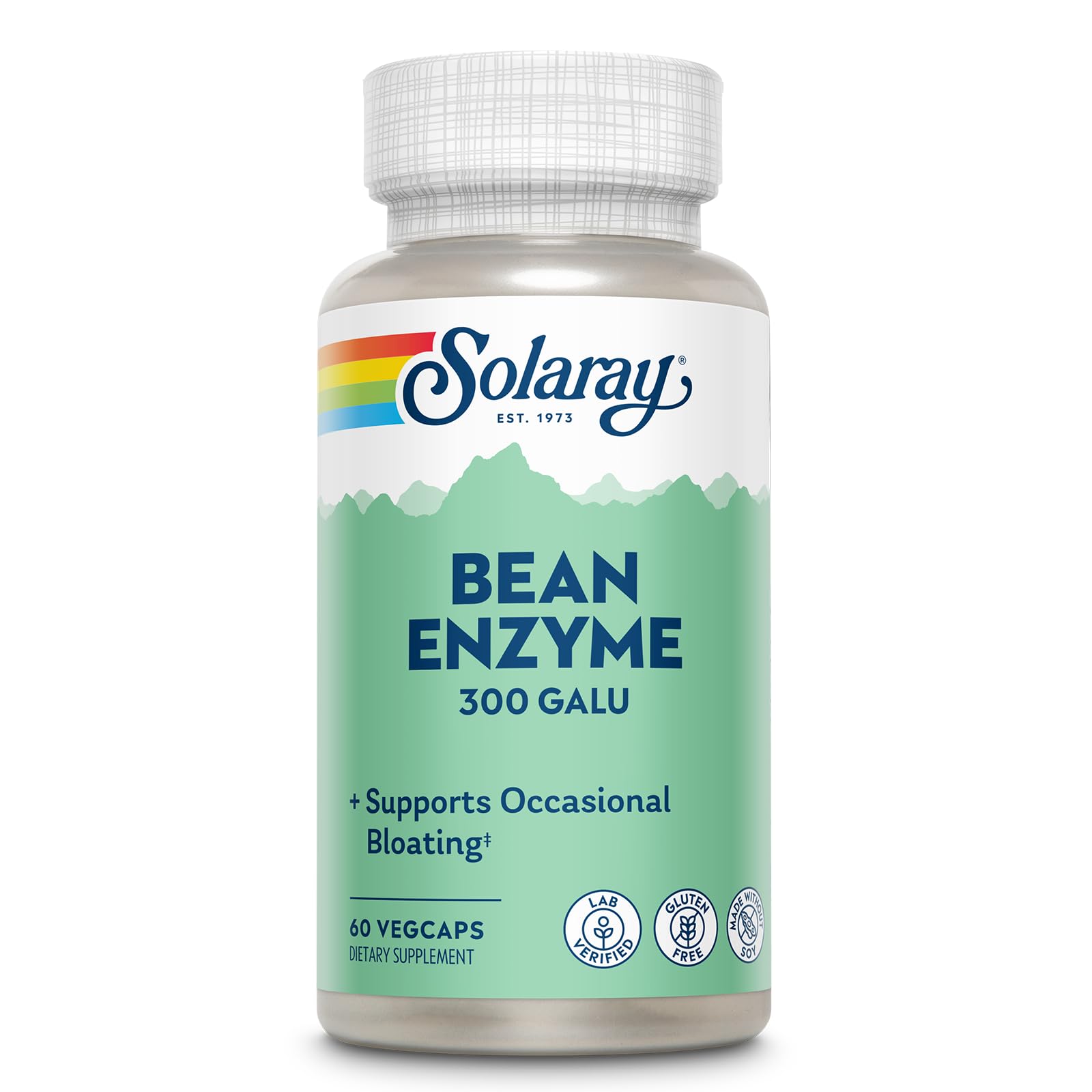 SOLARAY Bean Enzyme front view with label