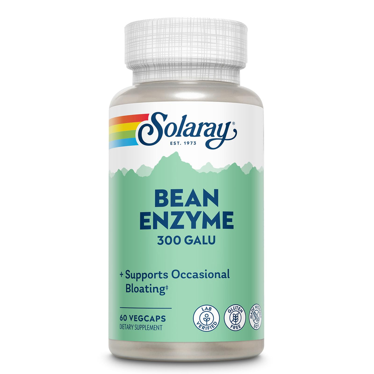 SOLARAY Bean Enzyme front view with label
