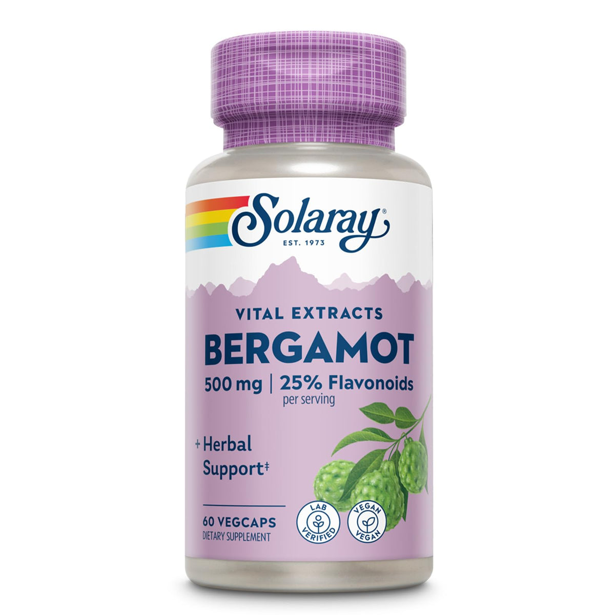 SOLARAY Berberine & Bergamot Extract 500mg front view