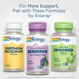 SOLARAY Berberine bottle showing post-consumer recycled label
