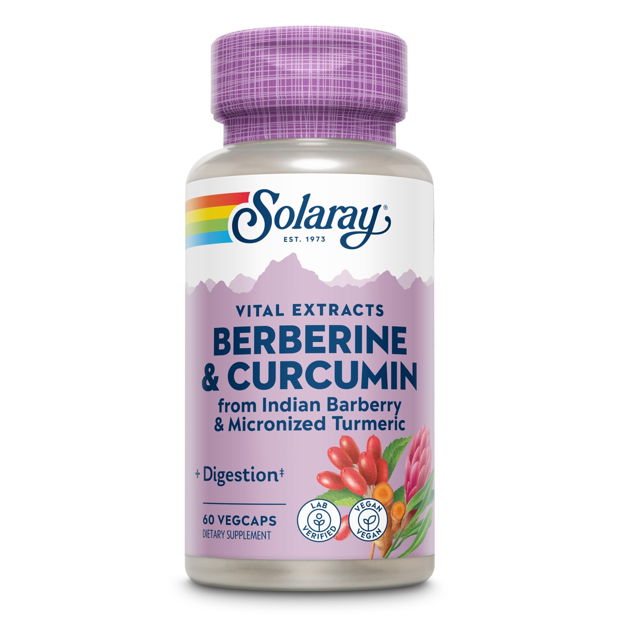 SOLARAY Berberine & Curcumin Capsules 300mg packaging