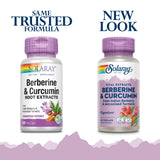 SOLARAY Berberine & Curcumin Capsules 300mg side view