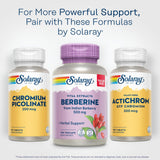 SOLARAY Berberine HCl 500mg supplement on a wooden table