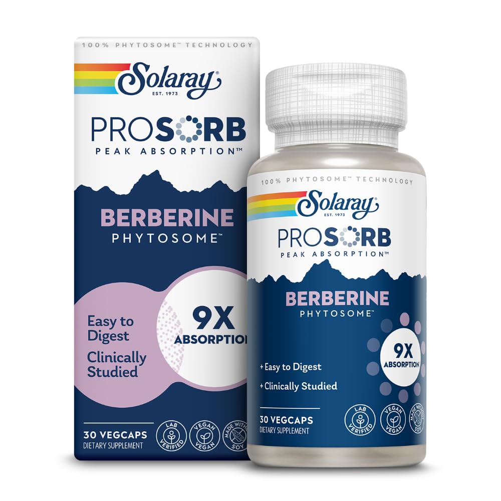 SOLARAY Berberine Supplement 550mg ProSorb Phytosome lifestyle scene