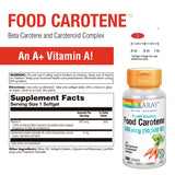 SOLARAY Beta Carotene bottle label close-up