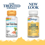 SOLARAY Beta Carotene Softgels side view showing softgel size