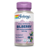 SOLARAY Bilberry Extract 60 VegCaps front view