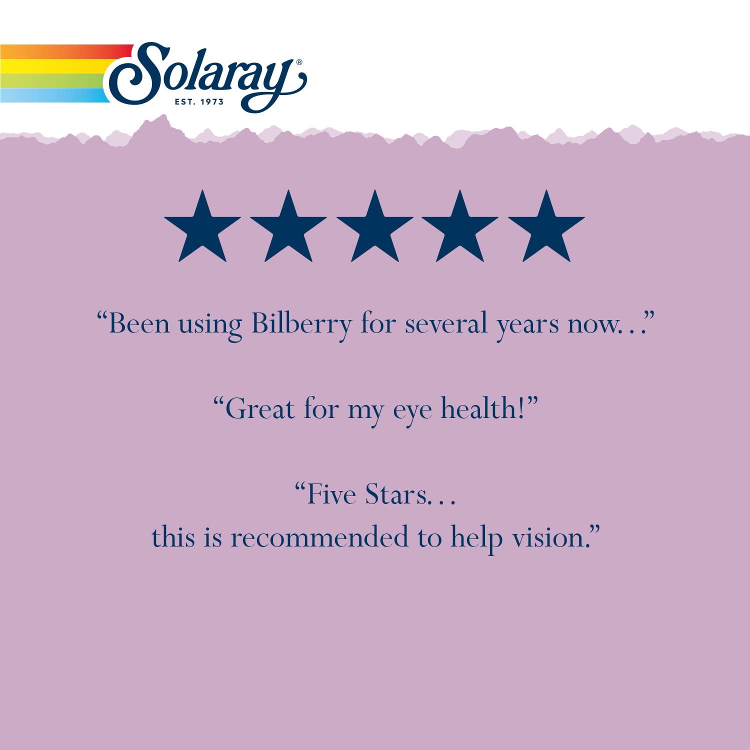 SOLARAY Bilberry Extract on a wooden table