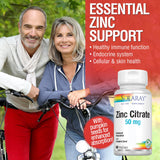 SOLARAY BioCitrate Zinc 50mg supplement packaging