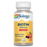 SOLARAY Biotin 5000MCG Lozenges front view packaging